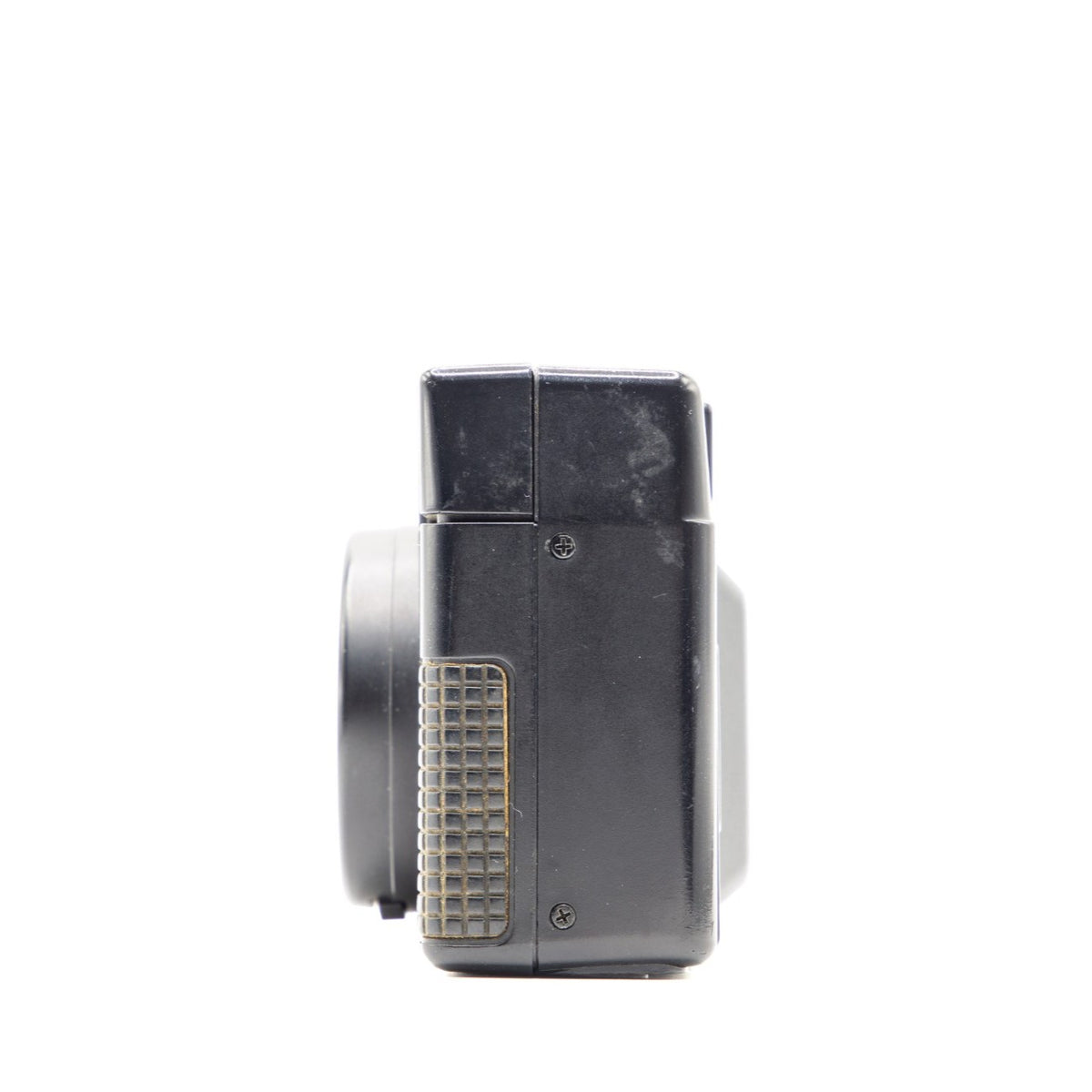 Side view of the Nikon L35AD2 vintage 35mm film camera body