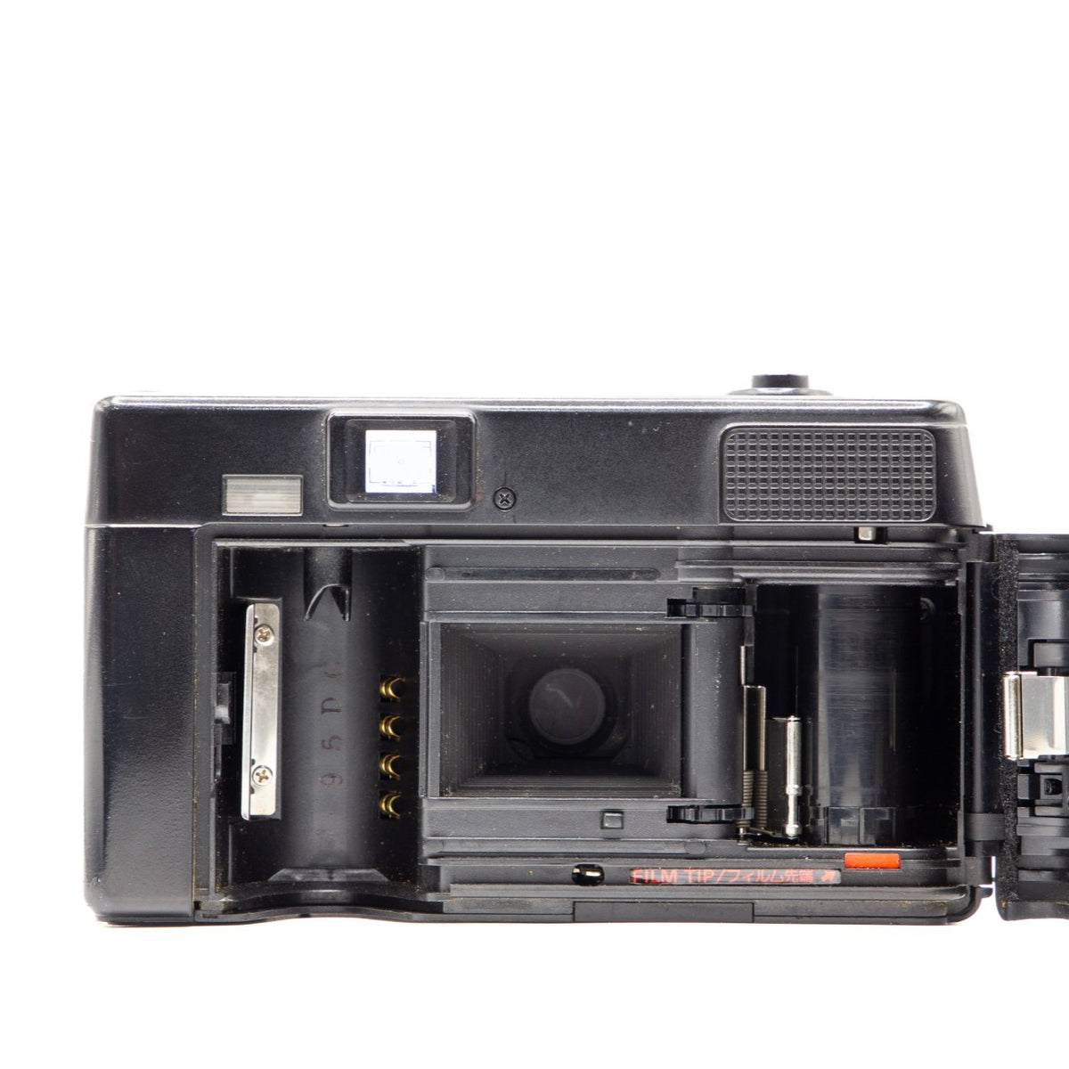Internal view of the Nikon L35AD2 lens mechanism and mechanics – 35mm film camera close-up