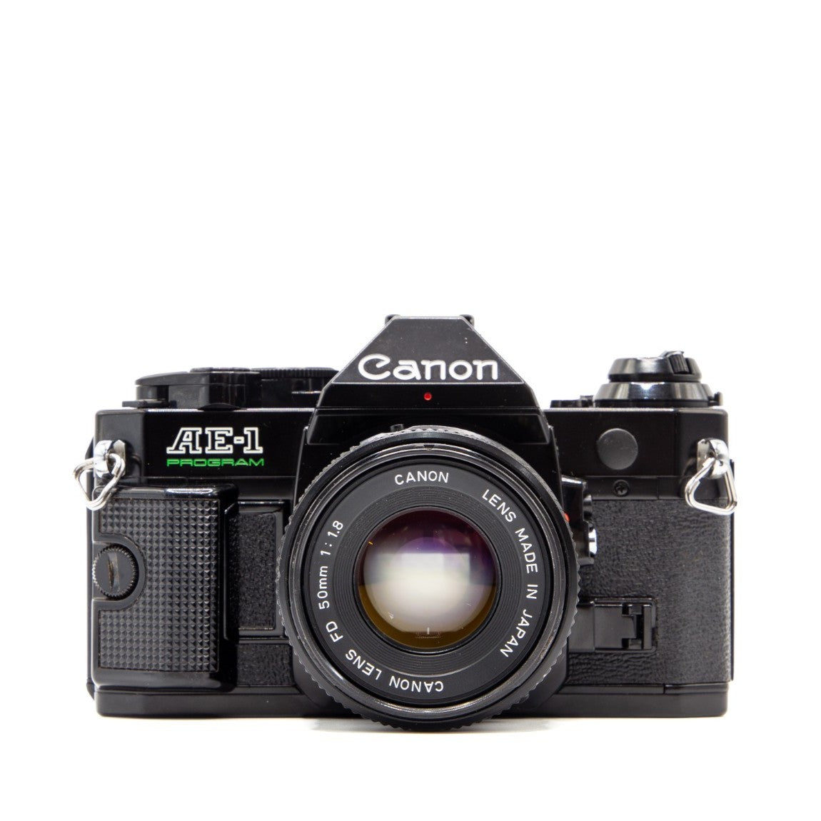Canon AE-1 Program 35mm SLR Film Camera with FD 50mm f/1.8 Lens