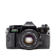 Canon AE-1 Program 35mm SLR Film Camera with FD 50mm f/1.8 Lens