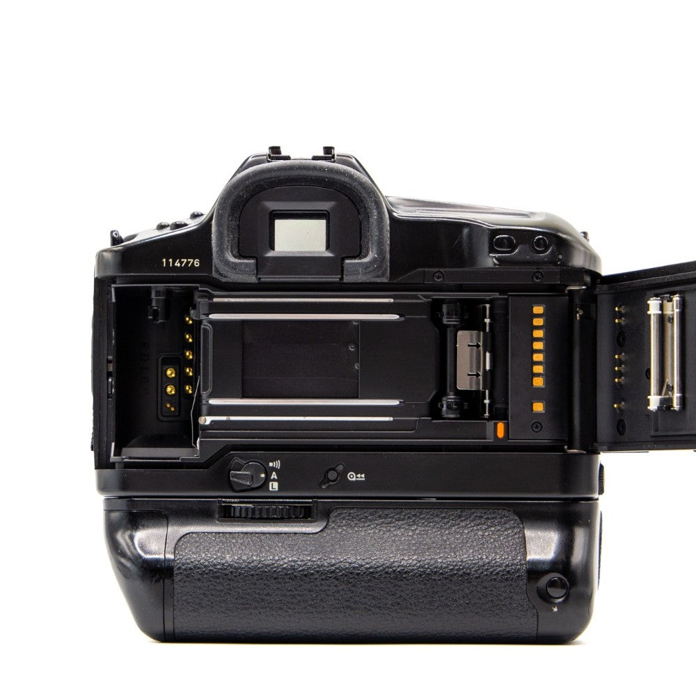 Canon EOS-1 35mm SLR Film Camera with EF 50mm f/1.8 II Lens & Power Drive Booster