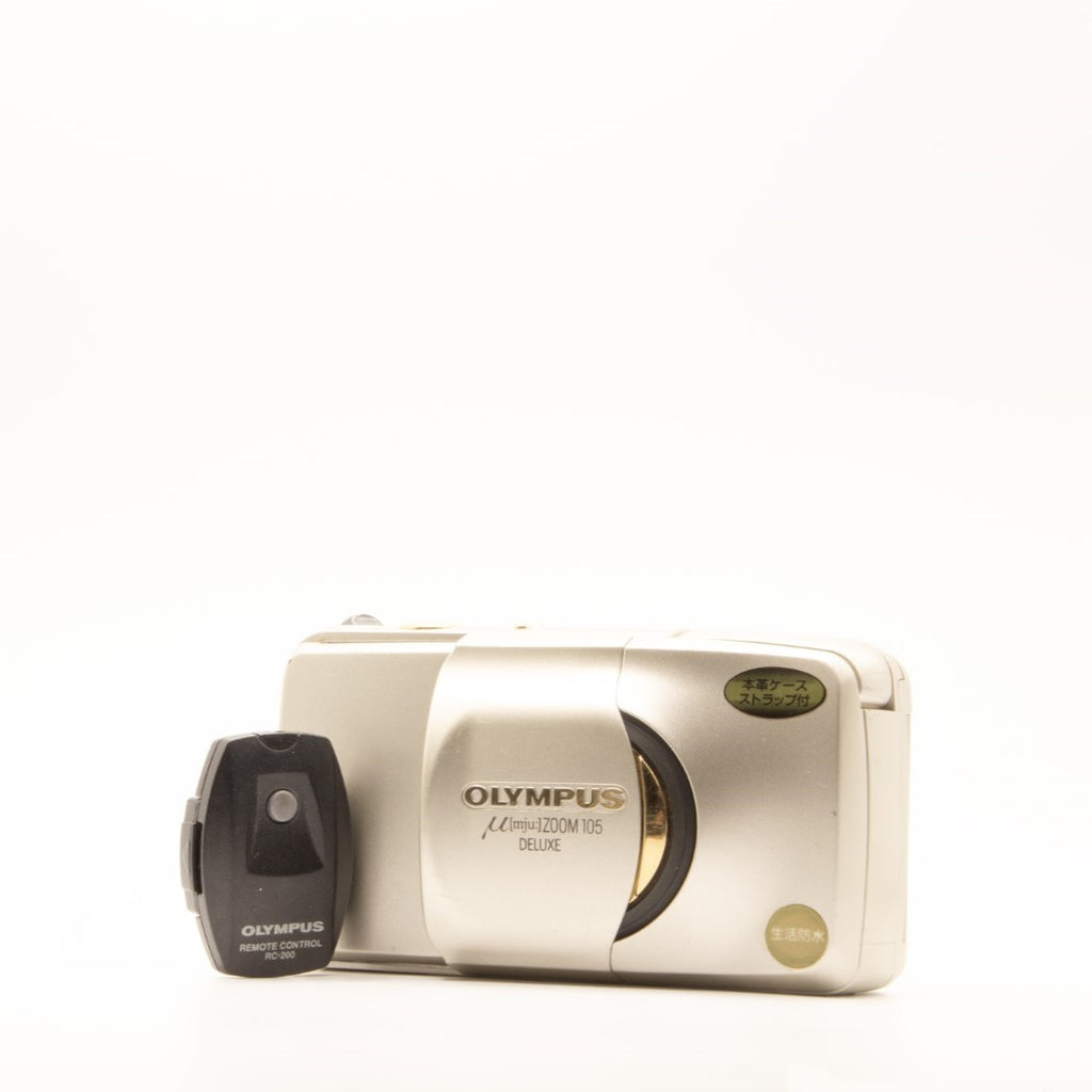 A self timer remote compatible with the Olympus Mju film camera range