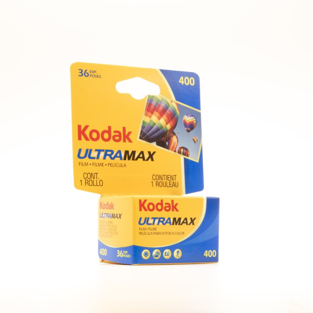 Kodak 35mm Film Cannister inside box that's compatible with 35mm point-and-shoot film cameras 