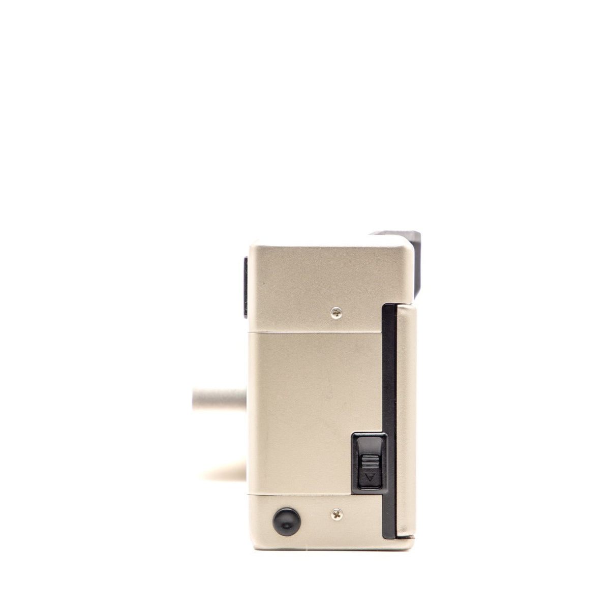 Side view of the Leica Minilux vintage 35mm film camera body