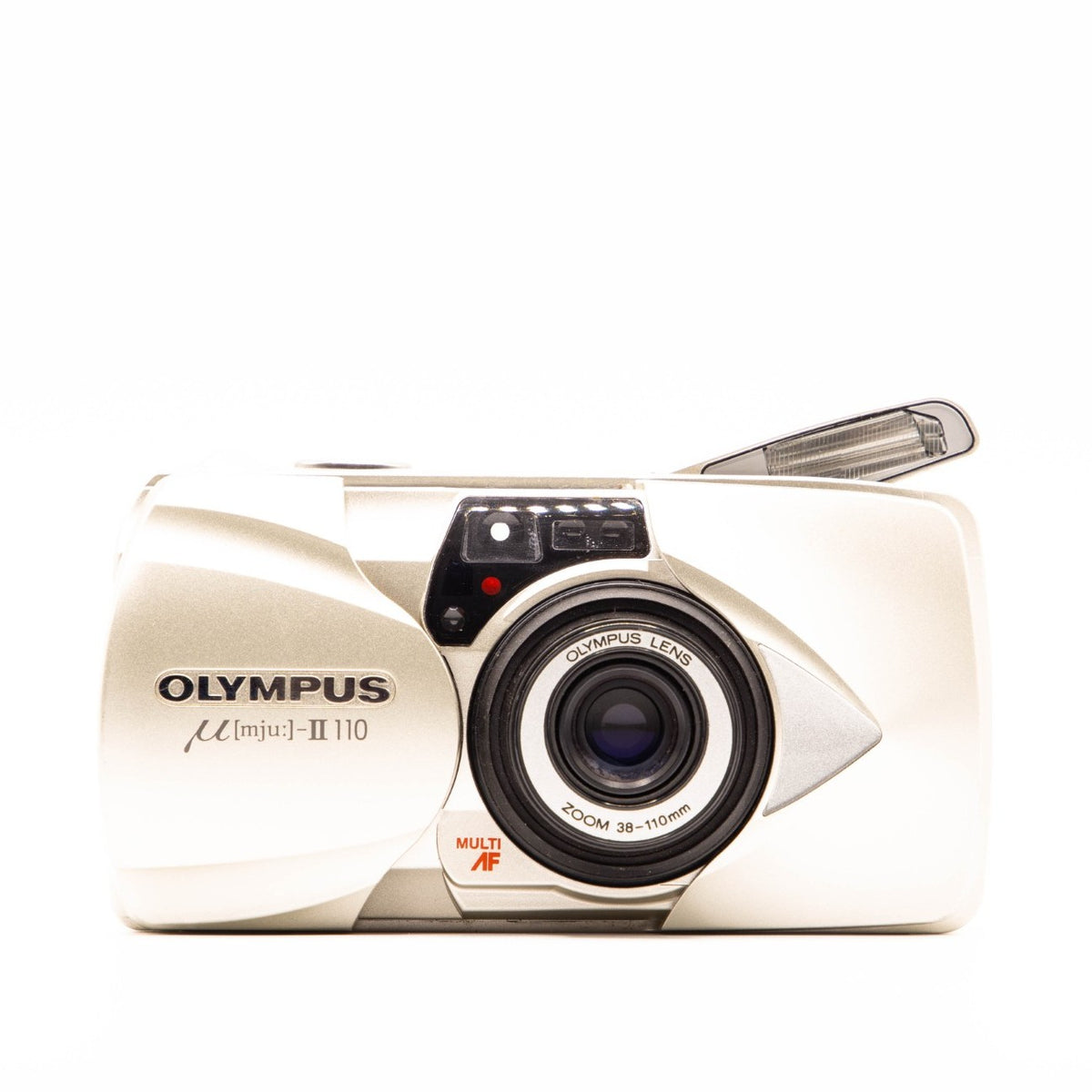 Olympus Mju II 110 on a white background